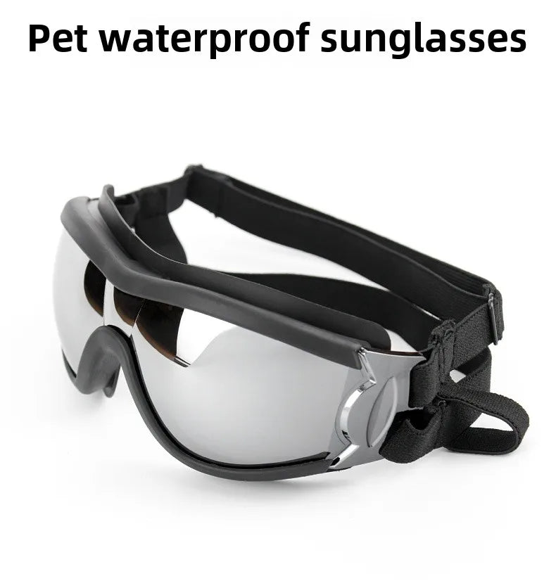 Transparent Color Pet Dog Goggles Waterproof Windproof Sunscreen UV Resistant Large Dog Glasses