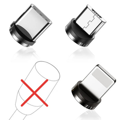 Magnetisk 3-i-1 billaddkabel för flera mobilmärken