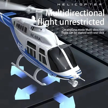 RC Helikopter Bell 206 – 4CH 2.4GHz 6-axlat Gyro Höjdhållning App-styrd 80–100m CE Inomhus/Utomhus C138 2026