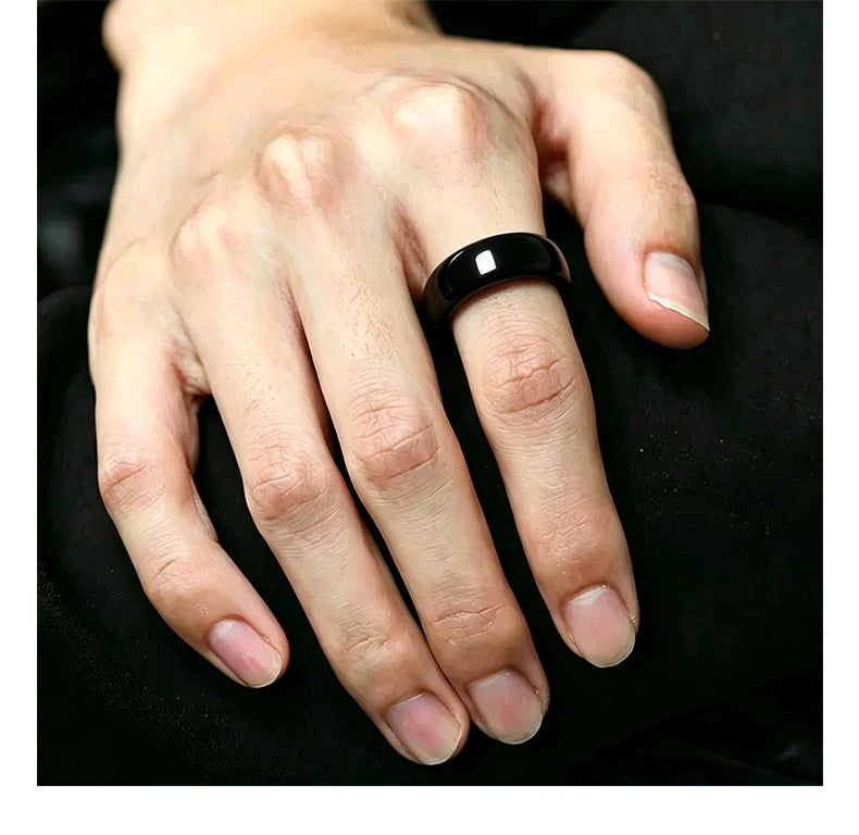 T5577 Chip RFID Black or White Ceramics Smart Finger Rewrite Ring 125KHZ Wear for Men or Women