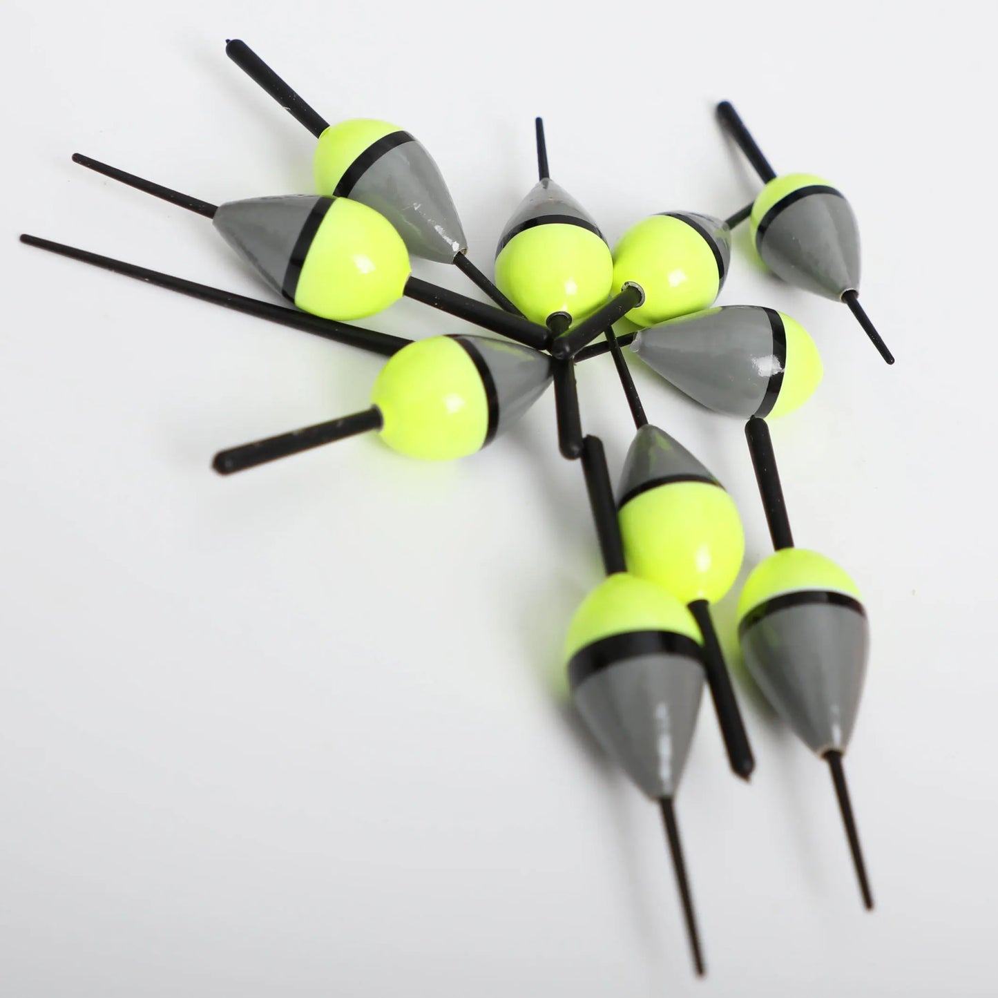 FREE FISHER 10pcs/Lot Lighted Fishing Floats,8cm Bobbers,Collection Cork Buoy Paulownia Wood Floats Plastic Stick Buoyancy 2g