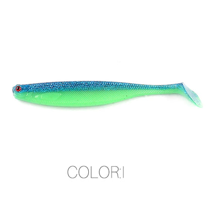 Supercontinent A ShadTeez T-tail 50mm 70mm 100mm Pike Zander Predator Fishing 3d eyes Soft lure Fishing lures
