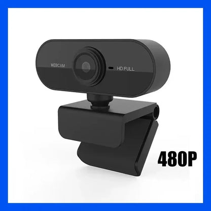 Webbkamera 4K/2K/1080p/720p Mini USB med Autofokus & Mikrofon – Kompakt Webcam för PC & Laptop