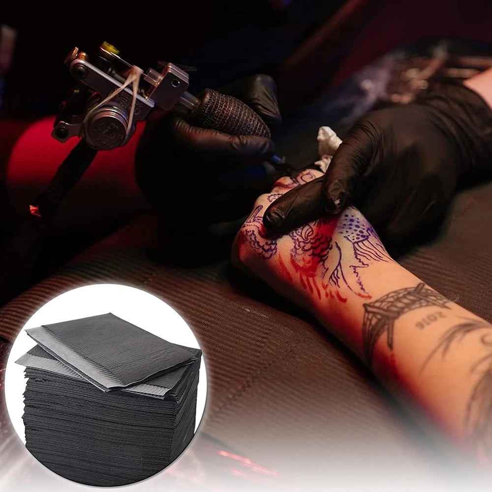 100/50/5pcs Disposable Waterproof Tattoo Clean Pad Wipes Dental Piercing Bibs Waterproof Sheets Paper Tattoo Accessories
