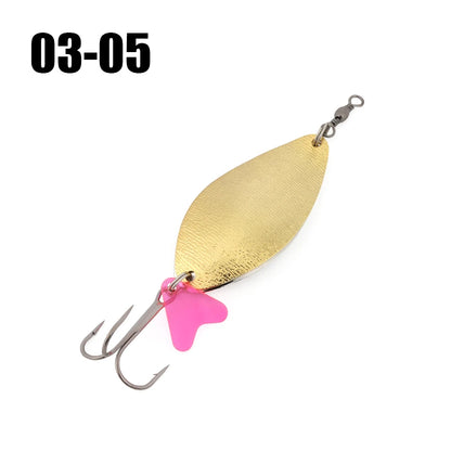 W.P.E Fishing Lure JIG Double Artificial Bait 8 Grams With Connector Three-anchor hook Metal sequins For fishing