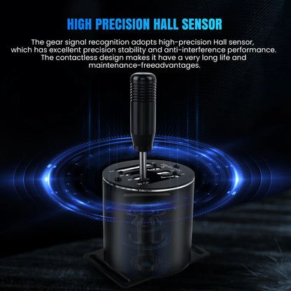 SIMSONN Sim Racing Gear Shifter 7+R / 6+R H Gear for Driving Simulator Games Manual Gear USB for PC Logitech G25 G27 G29 G920