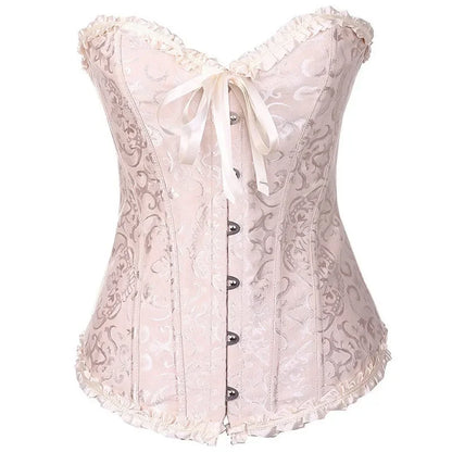 Sexig gotisk korsett shapewear dam steampunk snörning midjeträning