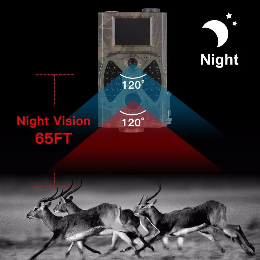2G GSM MMS SMTP Hunting Trail Camera Cellular Mobile 16MP 1080P Photo Traps Wild Camera HC300M Wireless Wildlife Surveillance