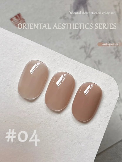 1-30pcs PSK Nude Pink Color Nail Art Ice Transparent Bare Color Nail Enamel 2026 New Net Red Popular White Gel Nail Polish