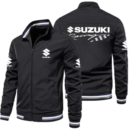 Suzuki GSX Motorcykeljacka Herr – Oversized Casual Sportsjacka Vår & Höst