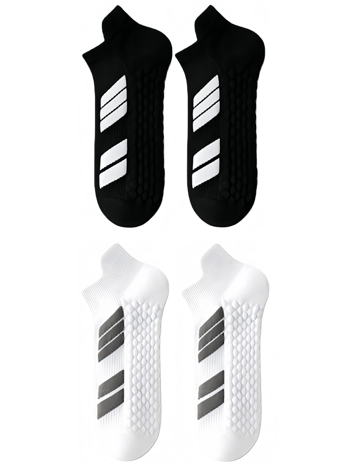 10Pairs Black Low Cut Sports Socks Unisex Breathable Sweat Absorbing Running Basketball Leisure Towel Bottom Socks for Men And W