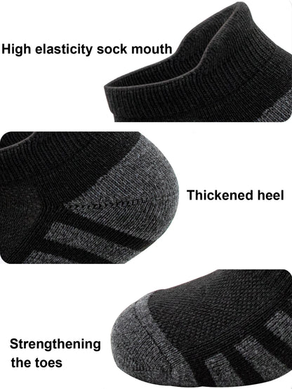 6/24 Pairs Cushioned Breathable Ankle Athletic Running Socks Low Cut Sports Tab for Men And Women