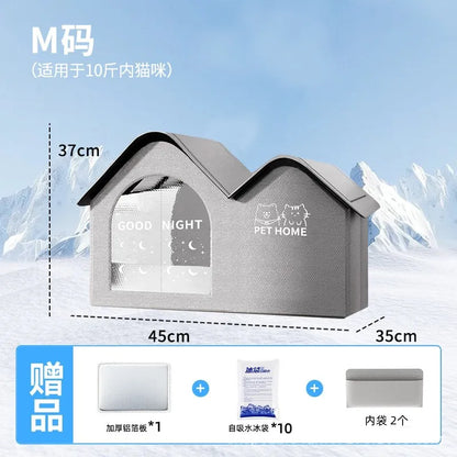 Cat Air Conditioning House Summer Cat Cooling Tool Nest Dog Ice House Dog Four Seasons Cat Pet Ice House