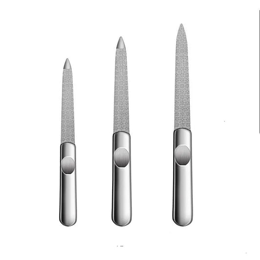 Nagelfil i rostfritt stål - 3-pack