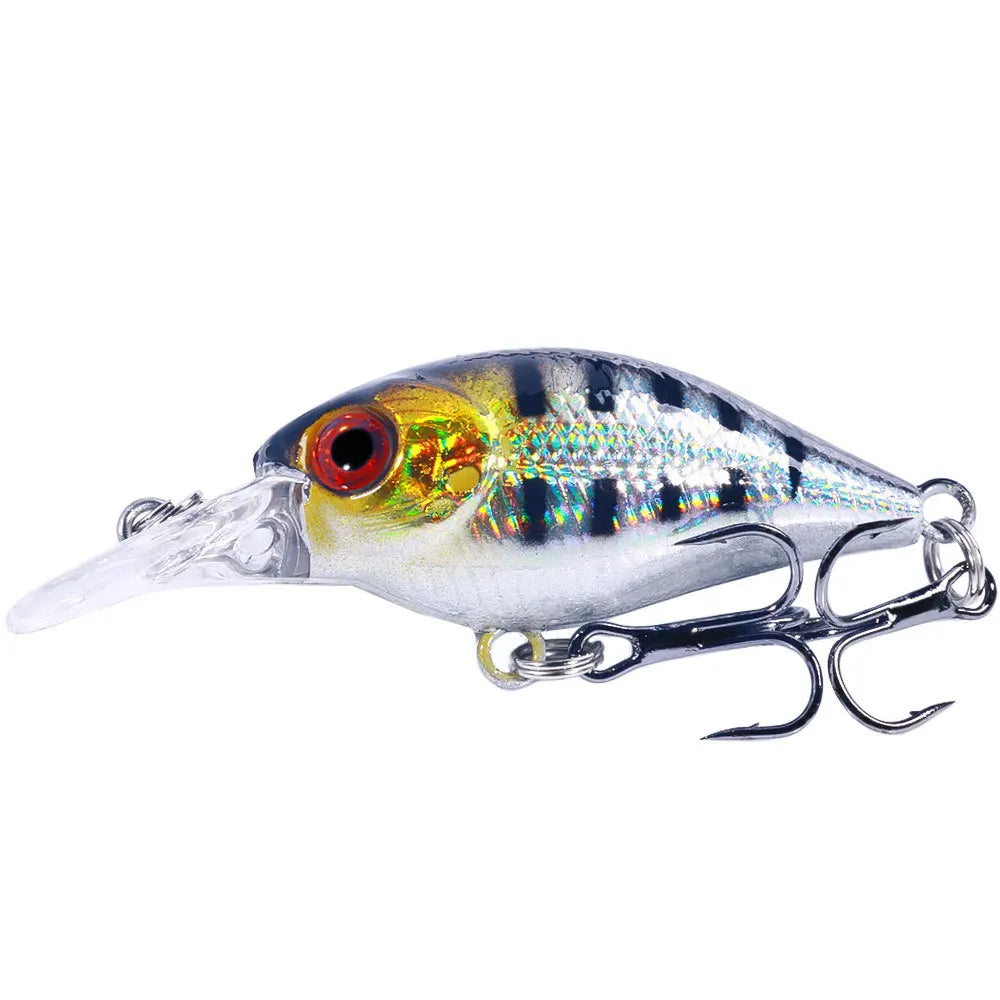 Topwater Crankbait Lures 5Pcs 4.4g 5cm Artificial Wobbler Bait For Bass Pike Rockfish Freshwater Fishing Tackle