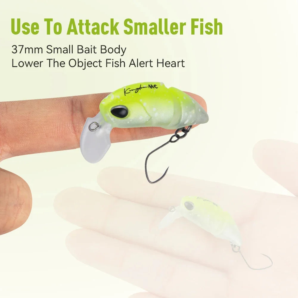 Kingdom Micro Expert Fishing Lure 2.3g 37mm Jointed Floating Minnow Artificial Hard Bait Swimbait Topwater Crankbait Trout Lure