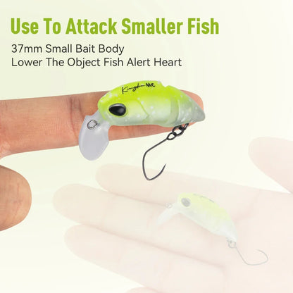 Kingdom Micro Expert Fishing Lure 2.3g 37mm Jointed Floating Minnow Artificial Hard Bait Swimbait Topwater Crankbait Trout Lure