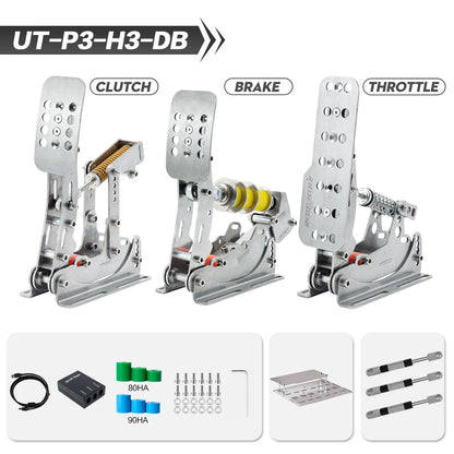 SIMJACK UT Pedals Sim Racing Pedals PC Racing Simulator Pressure Sensor  Load Cell  HE Hydraulic Pedal