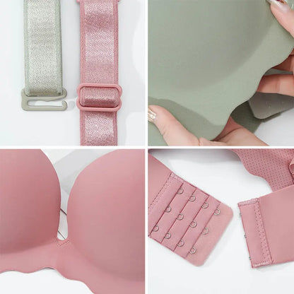 Women Seamless Push Up Bras Solid Wire Free Lingerie Not Empty Cup Bralette Female Intimate Comfort Bra French Fashion Underwear
