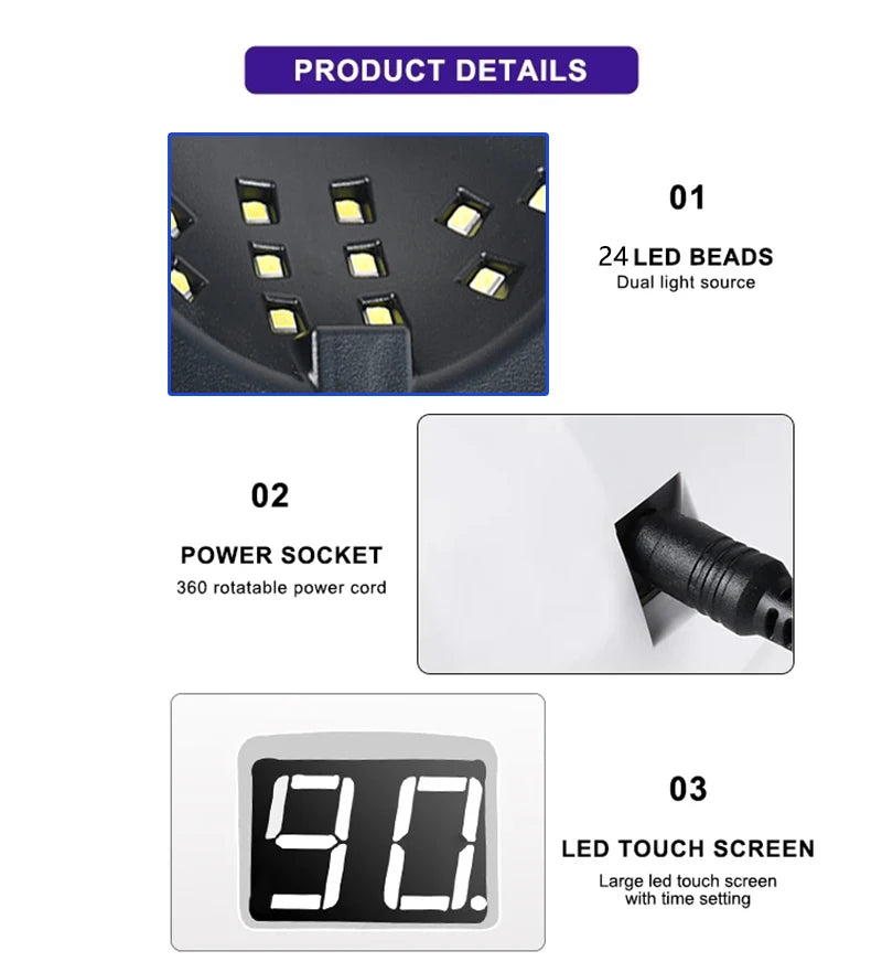 Poly Gel Extension Tool Set Professional Gel Nail Polish Kit With UV LED Nail Lamp Dryer And Electric Nail Drill Machine