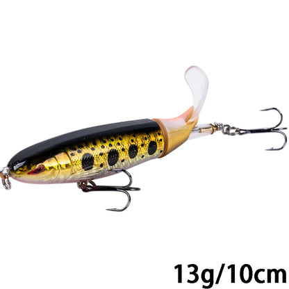 Goture Whopper Popper 10cm/11cm/14cm Topwater FIshing Lure Blowups Pike Baits Rotating Tail Fishing Tackle Crankbait Wobblers