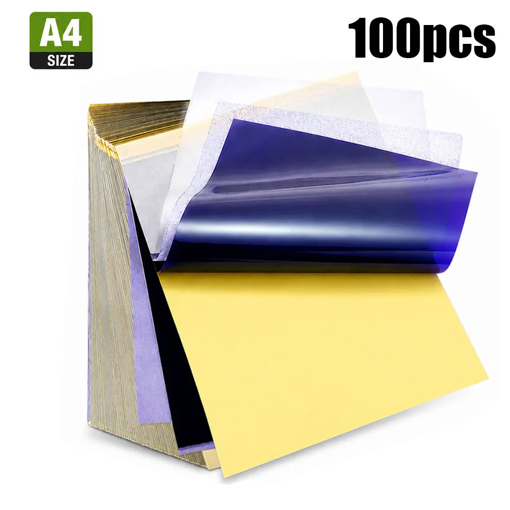 Tattoo Transfer Cream Gel Soap with A4 Size Tattoo Transfer Paper Tattoo Stencil Paper Set for Tattoo Machine Accessories