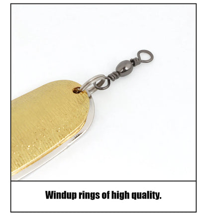 W.P.E Fishing Lure JIG Double Artificial Bait 8 Grams With Connector Three-anchor hook Metal sequins For fishing