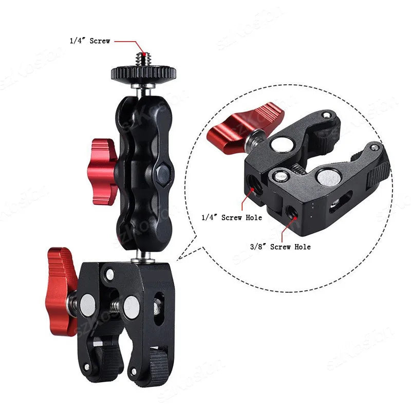 For Insta 360 X5 X4 X3 GO 3S Motorcycle Bicycle Clip Bracket for GoPro 13 12 11 DJI Action 6 Bike Selfie Stick Camera Accessory