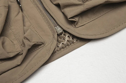 Plus Size Men's Vest Mesh Waistcoat Summer Tool Multi Pocket Work Wear Big Large Cargo Sleeveless Jacket Male Fishing Quick Dry