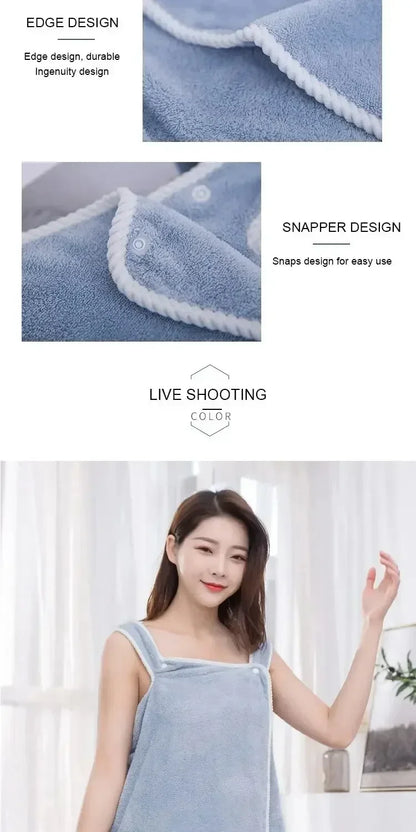 Womens Bath Towels Girls Wearable 135*80Cm Fast Drying Bathing Beach Spa Bathrobes Wash Clothing, Shower Bath And Gym Towel
