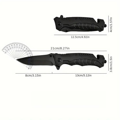Outdoor portable folding knife - Multi-purpose high-hardness stainless steel wilderness survival knife