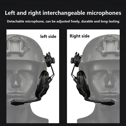 Tactical Helmet Headset Non-picking Noise-Cancelling Headset For Gen5 Helmet Headset Baofeng Radio PTT Adapter Mobile Earphone