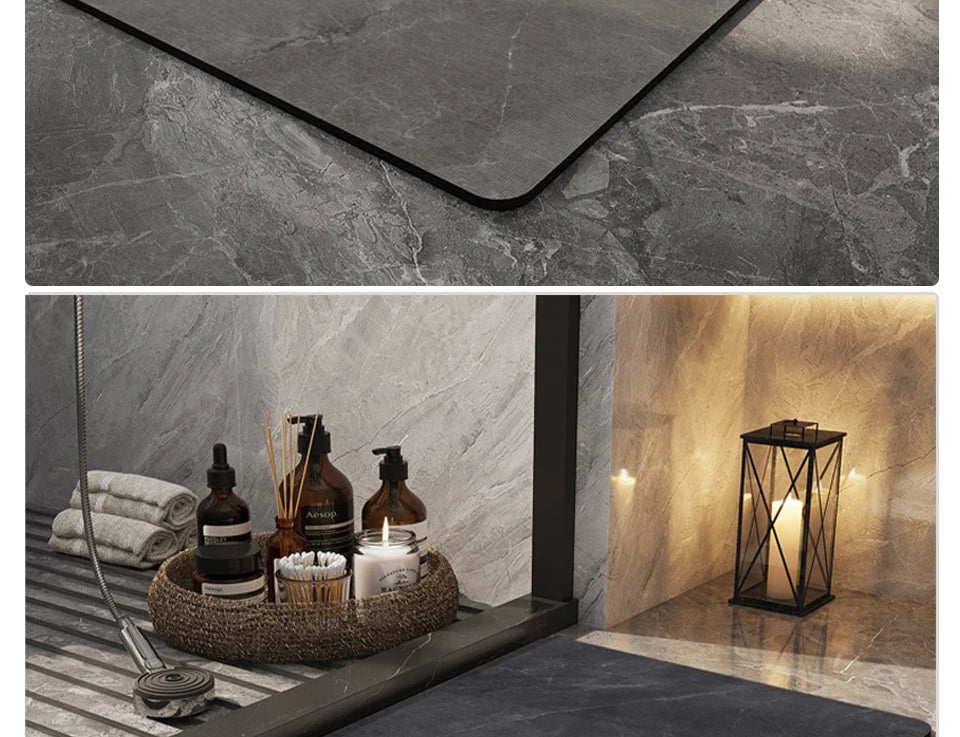Bathroom Carpet Home Decoration Bath Absorbent Marbling Floor Mat Toilet Rug Doormat Non-slip Foot Mats Alfombra De Baño 양탄자