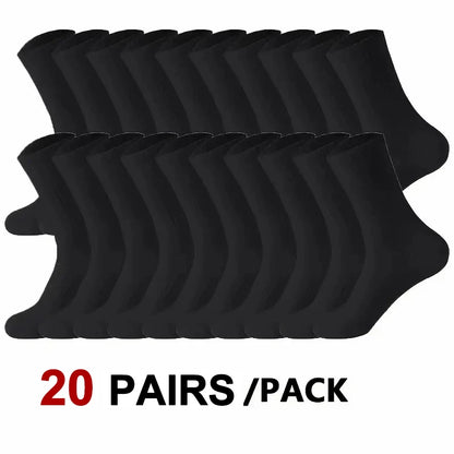 Unisex Antilukt Strumpor 10- eller 20-pack – Andningsbara, Svettabsorberande, Alla årstider