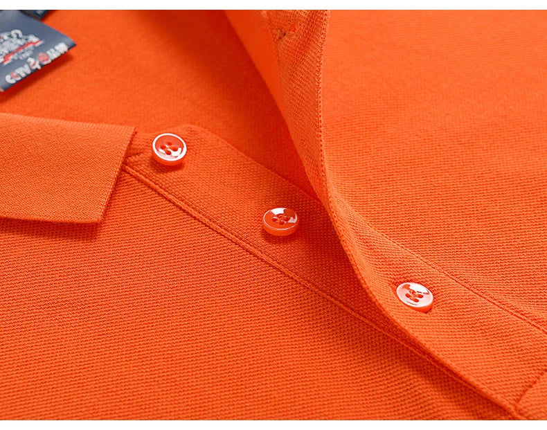 Polo-shirt med Eget Tryck eller Logotyp – 100% Bomull, Unisex S–6XL (Asian)