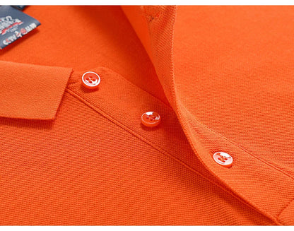 Polo-shirt med Eget Tryck eller Logotyp – 100% Bomull, Unisex S–6XL (Asian)