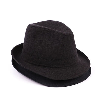 Autumn&Winter Hats For Men Fedoras Top Jazz Plaid Hat Adult Bowler Hats