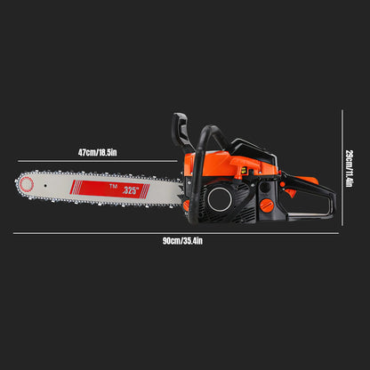6000W 2-Stroke 20 Inch Gas Powered Chainsaw, 68CC Heavy Duty Logging Saw, Anti-Vibration Petrol Chain Saw for Farm, Garden & Tree Felling