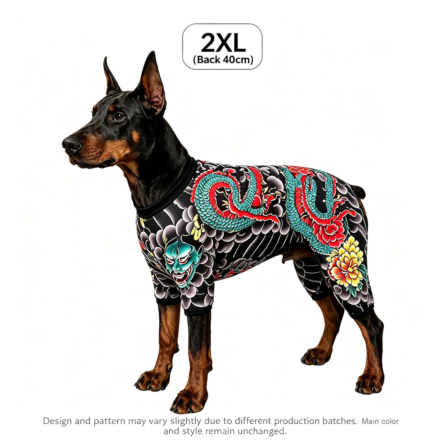 Streetwear Pet Tattoo Suit 4-Way Stretch Full Body Clothes S-10XL Comfortable Dog Cat Costume for Small to Large Pets