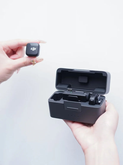 DJI Mic Mini trådlös streamingmikrofon – brusreducering och laddfodral