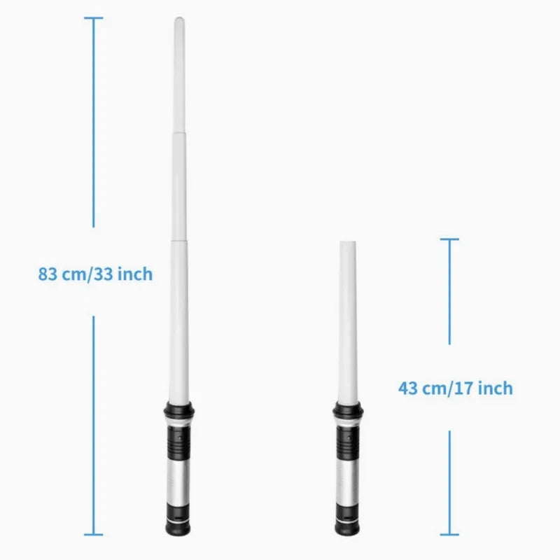 Lightsaber 2 In 1 RGB Adjustable Light Saber Toys Children Double Switch Sword Toys For Boys Luminous Gifts Light Saber