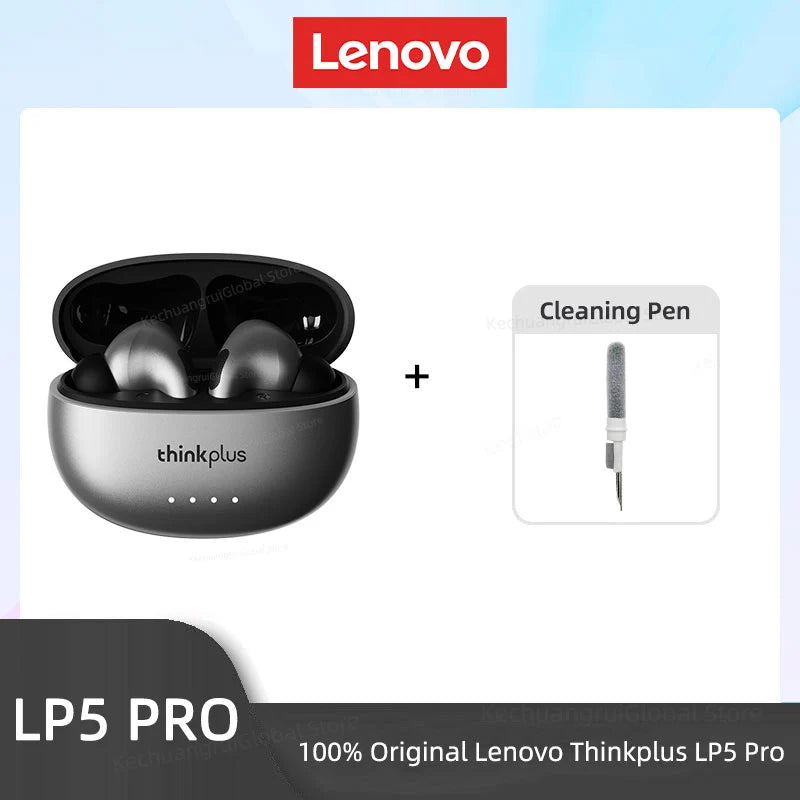Lenovo LP5 PRO Wireless Bluetooth 5.4 Earphones TWS HiFi Sound Gaming Earbuds Sport Headset Long Standby Touch Contol with Mic