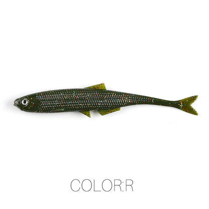 NEW Supercontinent leanness ShadTeez 60mm/80mm Perch Bass Artificia Pike Zander Predator Fishing 3d eyes Soft lure Fishing lures