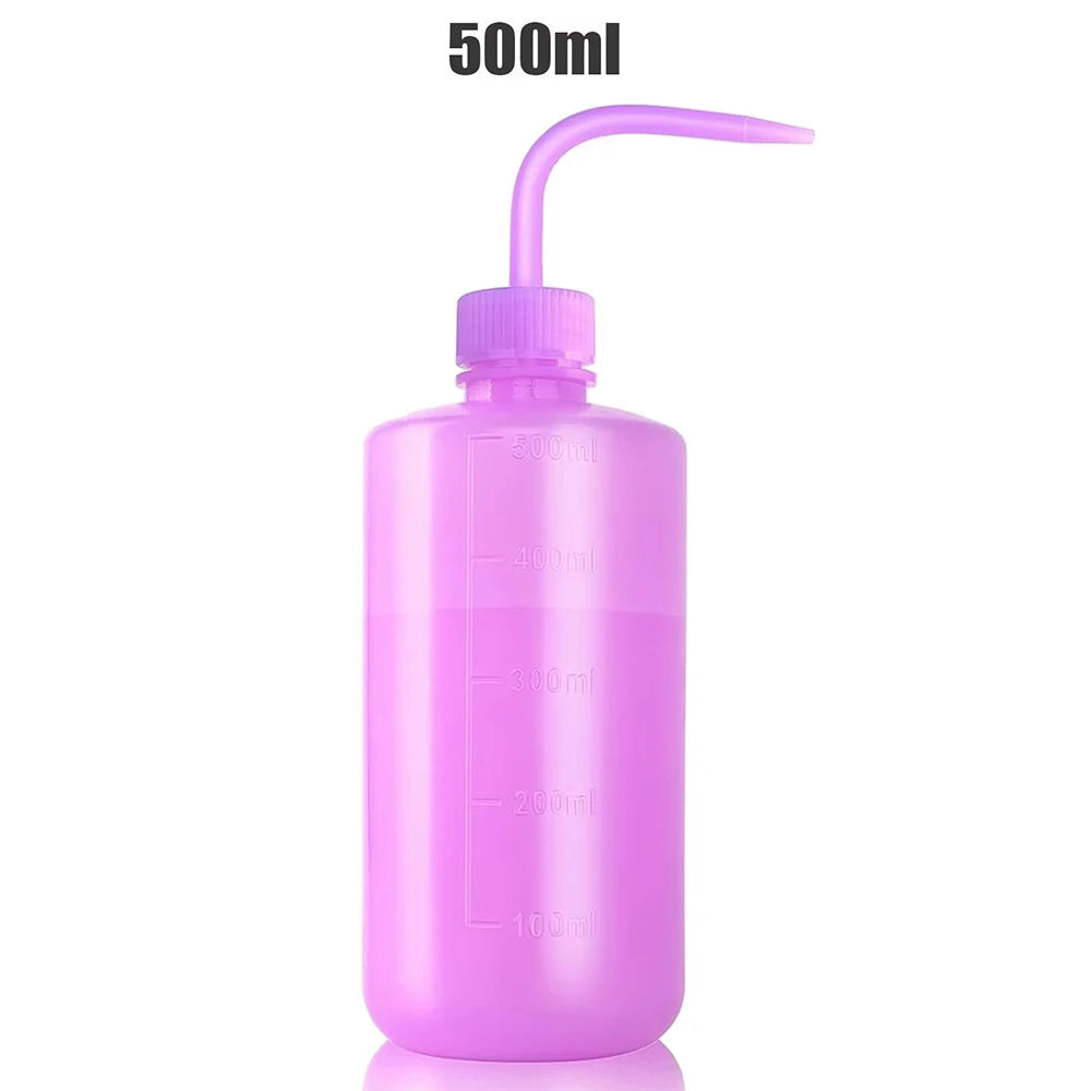 Tattoo Wash Bottle Safety Bottles Watering Tools Plastic Squeeze Bottle with Scale Labels for Succulent Cleaning Washing Tattoo