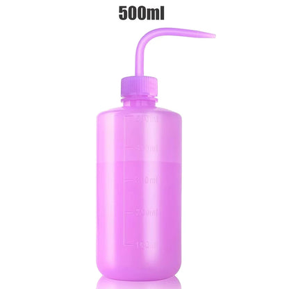 Tattoo Wash Bottle Safety Bottles Watering Tools Plastic Squeeze Bottle with Scale Labels for Succulent Cleaning Washing Tattoo