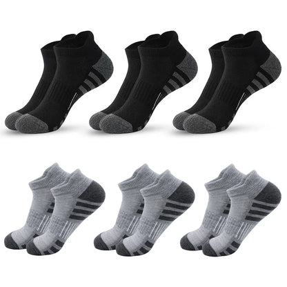 6/24 Pairs Cushioned Breathable Ankle Athletic Running Socks Low Cut Sports Tab for Men And Women