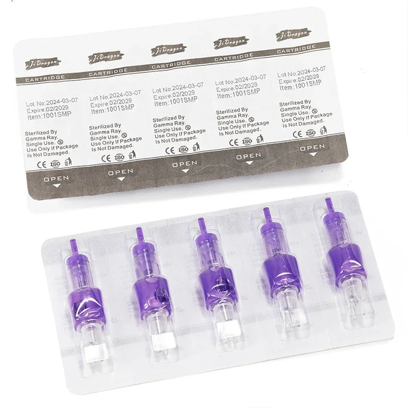 20pcs Professional Universal Tattoo Cartridge Needle Set Round Liner 0.18mm1RL Permanent Makeup Eyebrow Tattoo Machine Supplies