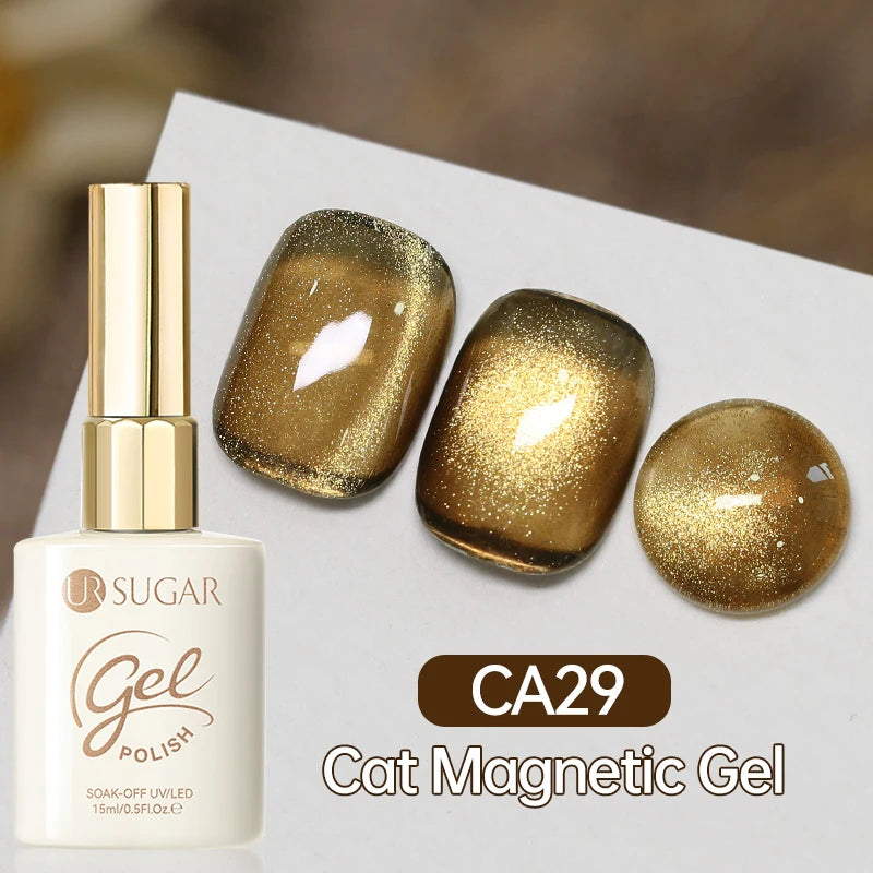 UR SUGAR 15ml Cat Magnetic Gel Nail Polish 30 Colors Semi Permanent Magnetic Gel UV/LED Soak Off Painting Vanrish Design