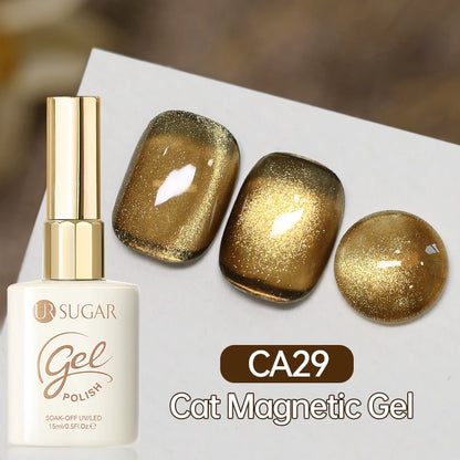 UR SUGAR 15ml Cat Magnetic Gel Nail Polish 30 Colors Semi Permanent Magnetic Gel UV/LED Soak Off Painting Vanrish Design