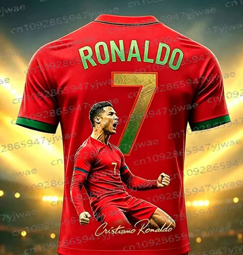 2026 Special Edition No.7 Fans Football Jersey Tee Shorts Set Women Men Sportwear Summer Casual Kids Tshirt Set 2 Piece Set